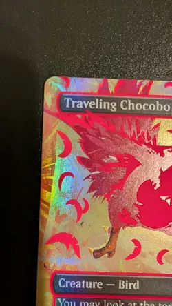 Traveling Chocobo (Borderless) (Neon Ink Pink) Final Fantasy Foil - Image 3