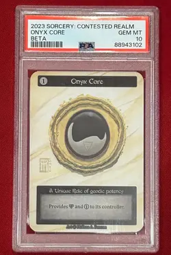 2023 SORCERY: CONTESTED REALM ONYX CORE BETA PSA 10 - Image 1