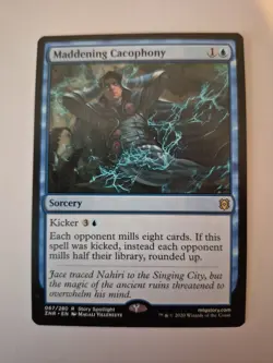 1x Maddening Cacophony Near Mint, English Zendikar Rising MTG Magic x1 - Image 1