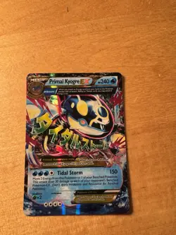 Pokemon TCG Primal Kyogre EX Full Art Holo Card 55/160 Ultra Rare - Image 1