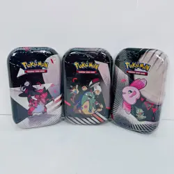 Pokemon Scarlet & Violet White Flare & Black Bolt 3X MINI TIN Lot Factory Sealed - Image 1