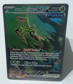 Pokemon TCG Temporal Forces: Iron Leaves ex 203/162 Special Illustration Rare 🔥 - Image 1