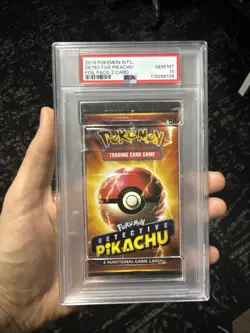 PSA 10 Gem Mint Pokemon Detective Pikachu Graded Booster Pack *Rare Error* - Image 1