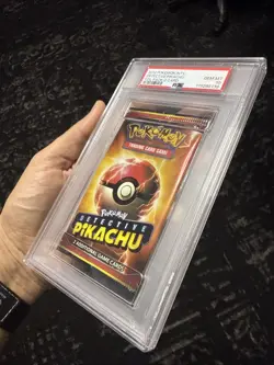 PSA 10 Gem Mint Pokemon Detective Pikachu Graded Booster Pack *Rare Error* - Image 4