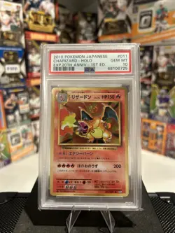 2016 Pokemon Japanese Charizard Holo 20th Anniversary-1st Edition PSA 10 - Image 1