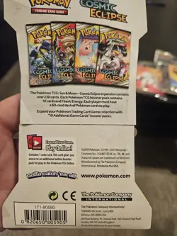 Pokemon 2019 TCG Sun & Moon Cosmic Eclipse Factory Sealed Booster Pack 10 cars - Image 2