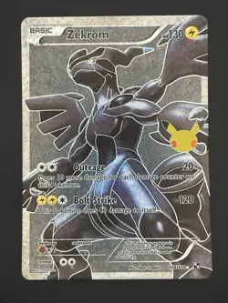 Pokemon TCG Zekrom Celebrations Classic Collection Holo Ultra Rare Card 114/114 - Image 1