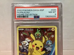 Pikachu Black Star Promo SWSH020 PSA 8 Pokemon TCG - Image 2
