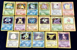 Original Pokemon WOTC Base Jungle Fossil 1-151 Set Complete Charizard - 17 HOLOS - Image 1