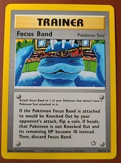 Pokemon TCG Neo Genesis Focus Band Unlimited Rare Card 86/111 - Image 1
