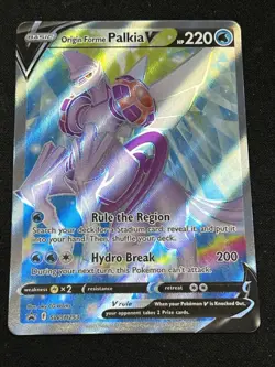 Origin Forme Palkia V SWSH253 NM Full Art Promo Rare Pokemon Card - Image 1