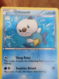 Pokemon Oshawott TCG BW08 Black & White Promo Holo Card - Image 3
