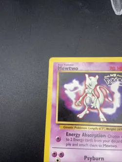 Pokemon Mewtwo TCG Black Star Promo #3 Regular WB Promo Stamped - Image 3
