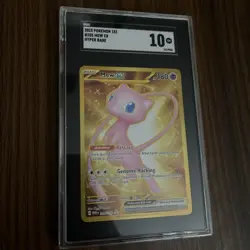 SGC 10 Mew Ex 205/165 Gold METAL 151 Hyper Rare Pokemon Card Gold Secret - Image 1