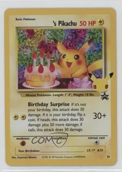 _____'s Pikachu (Wizards Black Star Promo) Pokemon Celebrations #24 - Image 1