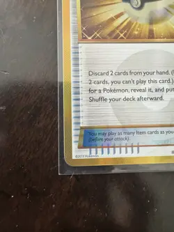 Pokemon Plasma Freeze Ultra Ball Card 122/116 Secret Rare Gold - Image 2