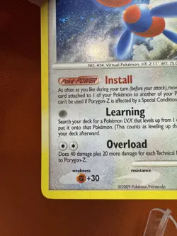 Porygon-Z DP35 - Pokemon Diamond and Pearl Black Star Promo Holo LP Swirl #1070 - Image 4