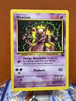 Mewtwo WOTC Promo #14 Black Star Promo Pokemon TCG MP 1099 - Image 1