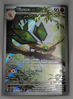 Pokemon TCG Surging Sparks Vibrava 206/191 Illustration Rare Full Art Holo Card - Image 1