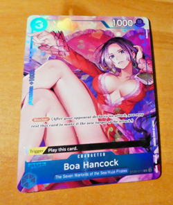 ONE PIECE ENGLISH CARD HOLO GAME CARTE Boa Hancock ST03-013 JCC NM - Image 1