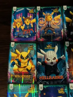 Pokemon Pikachu Cosplay FE Holiday Box Hits. Non Tcg Fan Art Cards. Lot (2) - Image 2