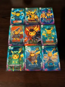 Pokemon Pikachu Cosplay FE Holiday Box Hits. Non Tcg Fan Art Cards. Lot (3) - Image 1