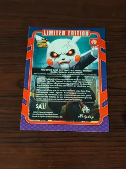 Pikachu Cosplay Limited Edition Saw (Gold) Large Card - Image 2