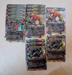 Magic the Gathering Spider-Man 11 Card Lot Borderless Full Art UNCOMMON FOIL - Image 1
