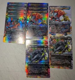 Magic the Gathering Spider-Man 11 Card Lot Borderless Full Art UNCOMMON FOIL - Image 2