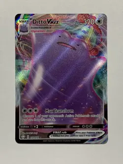 Ditto Vmax 051/072 Shining Fates- NM Ultra Rare Full Art Pokemon Card - Image 1