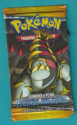 Pokemon "Legends Awakened" 10-Card Sealed Booster Pack (Giratina) - Label/rip - Image 1