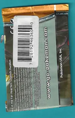 Pokemon "Legends Awakened" 10-Card Sealed Booster Pack (Giratina) - Label/rip - Image 2