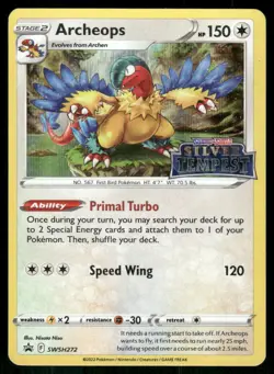 SWSH: Sword & Shield Promo Cards #SWSH272 Archeops (Prerelease) - Image 1