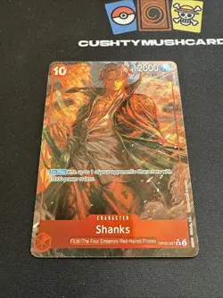 ONE PIECE CARD GAME SHANKS ALT ART SR OP06-007 - Image 2