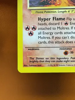 Moltres 21 Black Star Promo Pokemon Card - WOTC Vintage - LP 1061 - Image 4