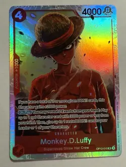 Monkey D. Luffy OP12-015 SR Legacy of the Master - ONE PIECE Card Game ENGLISH - Image 1