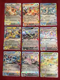 9 Card Eeveelution EX Complete Set NM Prismatic Evolutions Umbreon Eevee English - Image 3