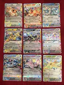 9 Card Eeveelution EX Complete Set NM Prismatic Evolutions Umbreon Eevee English - Image 4