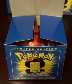 Pokemon 23k Gold Plated Trading Card SEALED New In Box PIKACHU Burger King HTF - Image 5