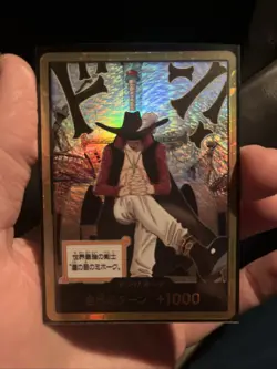 DON!! Card Gold Frame Mihawk OP14 ONE PIECE Seven Warlords of the Azure Ocean NM - Image 1
