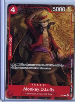 Monkey.D.Luffy P-007 Promo Tournament Pack Vol. 1 One Piece Card Game - Image 1