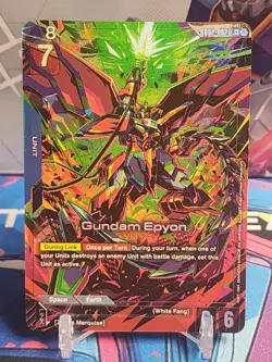 Gundam Epyon LR+ Gundam Card Game Dual Impact GD02-002 English - Image 1