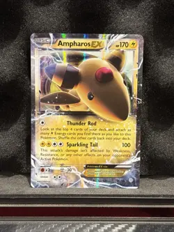 Ampharos EX - 27/98 - Pokemon Ancient Origins XY Ultra Rare Card LP - Image 1
