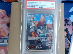 Shanks (2025 PSA Magazine Promo) OP09-001 One Piece Promotion Cards Foil - Image 1
