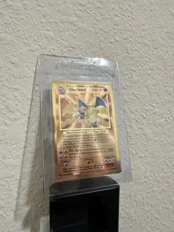 2021 Pokemon Celebrations Gold Metal Charizard Ultra Premium Promo Card 4/102 - Image 5