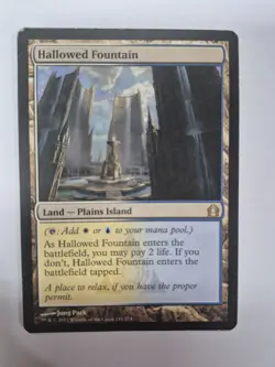 Magic the Gathering MTG Hallowed Fountain (241) Return to Ravnica LP - Image 1