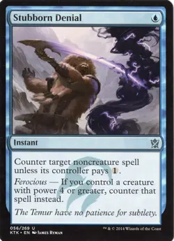 MTG Magic the Gathering Stubborn Denial Khans of Tarkir - Image 1