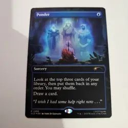 Ponder (2292) (Rainbow Foil) Secret Lair Drop Foil Magic The Gathering MTG - Image 1