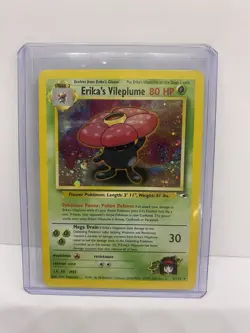 Pokemon TCG WOTC Gym Heroes Erikas Vileplume 5/132 Holo Rare Vintage LP - Image 5
