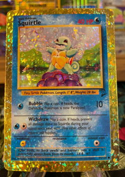 Very Rare Gold Squirtle Vintage Vending Sticker! Pokemon Read Desc - Image 1